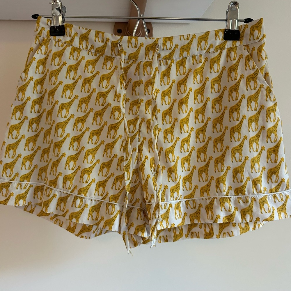 Isaac Mizrahi Sleepwear Multicolored Giraffe Pajama Shorts Size XS